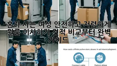 혼자 사는 여성, 안전하고 저렴하게 원룸 이사하기: 견적 비교부터 완벽 가이드
